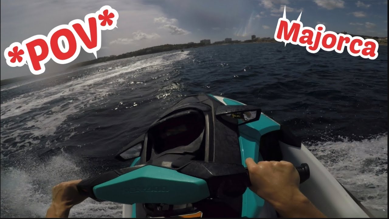 Full power POV ride on jet ski down the coast of Majorca with CHILLI JETSKI - Puerto Portals