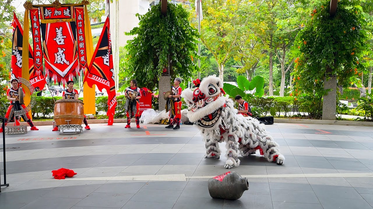 SAFRA Yishun's BIGGEST Lunar New Year Surprise! The Drunken Lion Dance