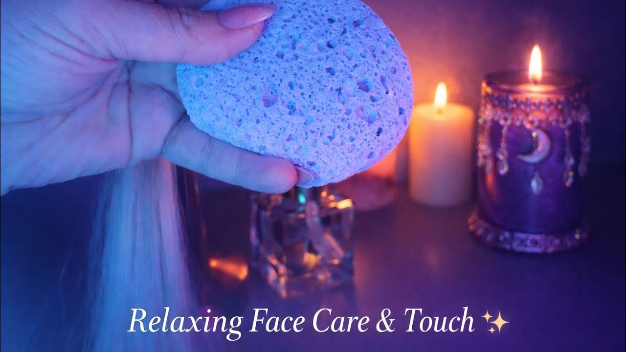 ASMR**Fısıltıyla Yüz Bakımı & Yumuşak Saç Dokunuşları 🕯✨ Derin Rahatlama🧚🏻