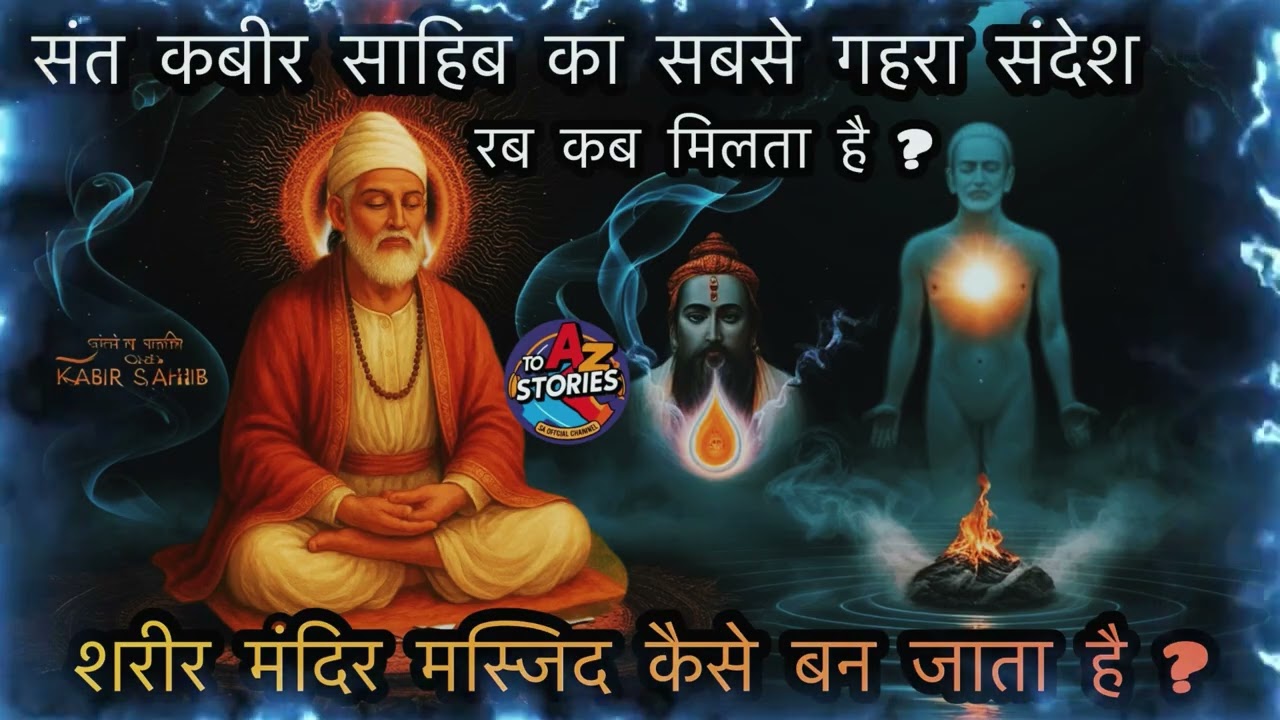 संत कबीर जी का सबसे गहरा संदेश,रब कब मिलता है,शरीर मंदिर कब बन जाता है ?KABIRA #kabirji #ram #allah