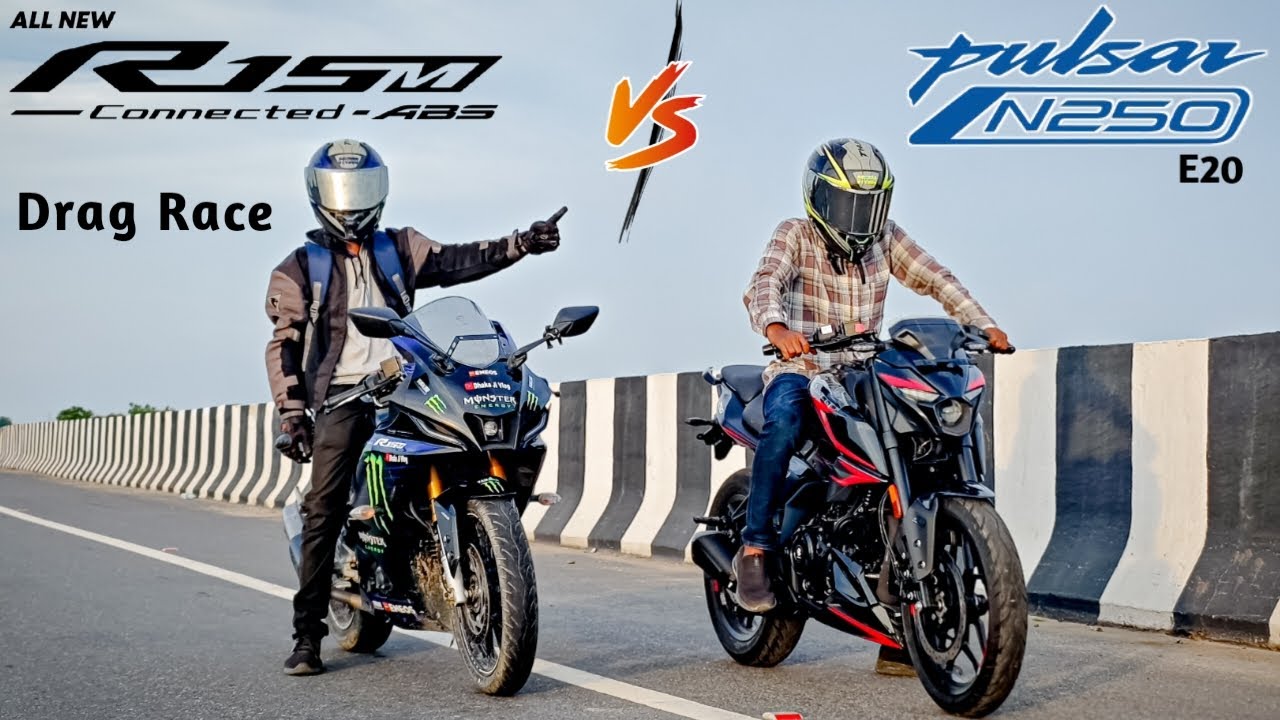 Bajaj Pulsar N250 Vs R15 V4 | Drag Race