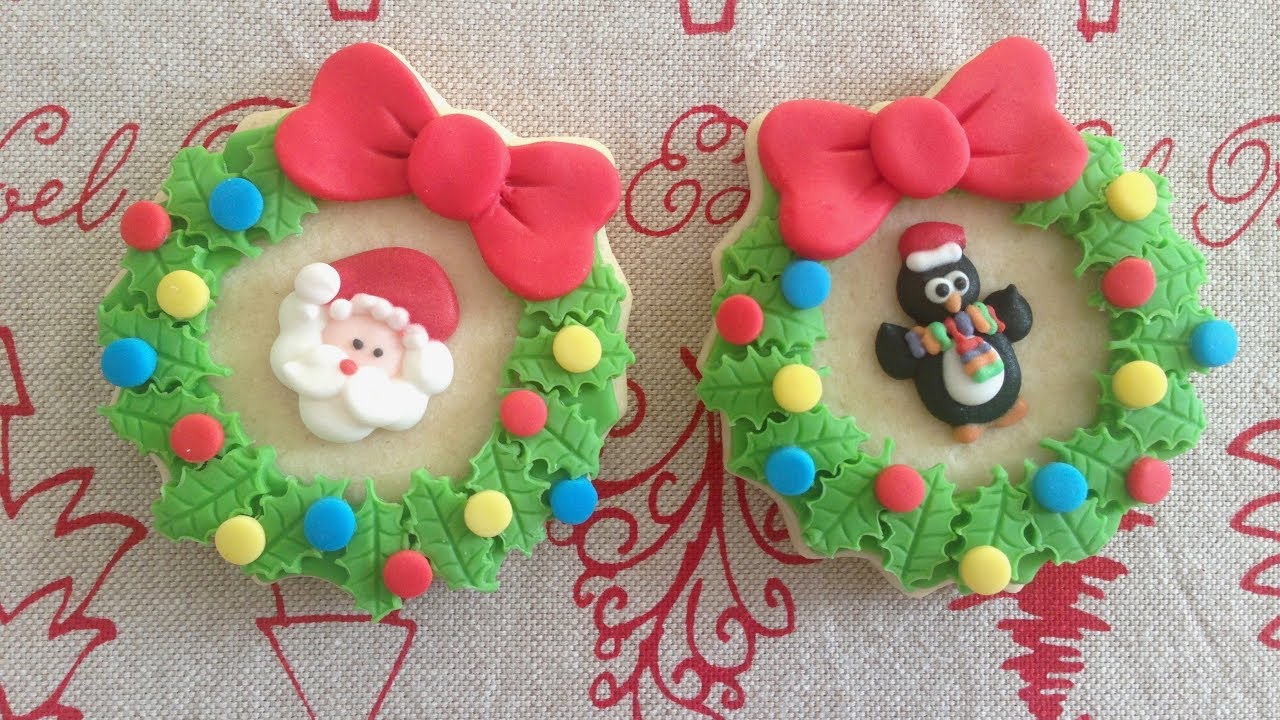 NAVIDAD 🎄: CORONA DE NAVIDAD | FONDANT | GALLETAS ALEGRA