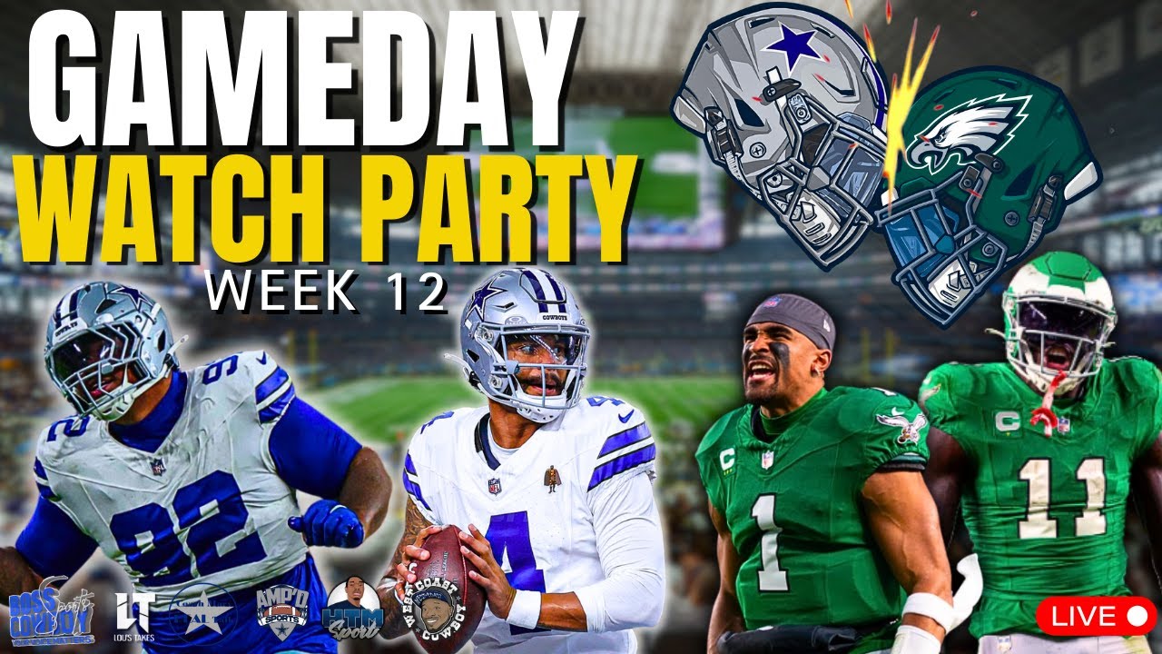 Top Cowboys Content Creators Unite for EPIC Watch Party!  Eagles vs Cowboys vs.🔥👀