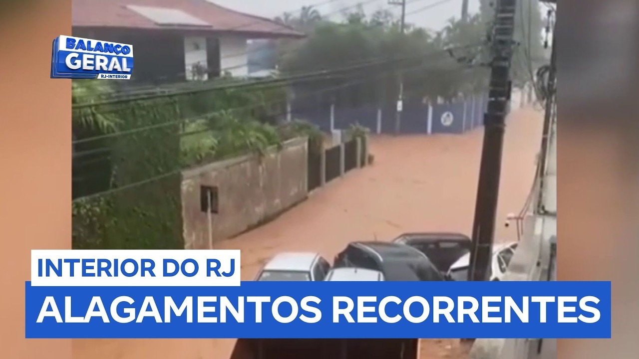 Cidades do interior do Rio de Janeiro sofrem com fortes chuvas no início do ano