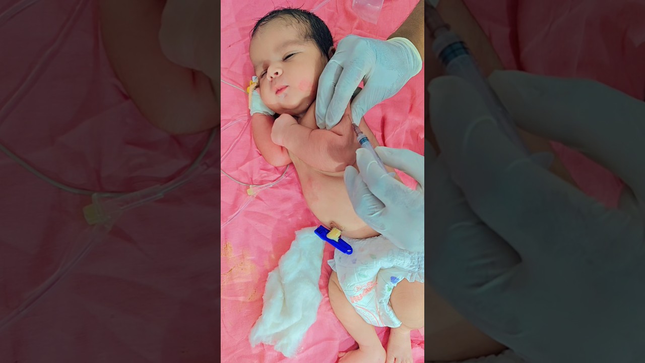 BCG Vaccine in NICU Newborn 🤩 Baby | First Immunization After Birth@shortsnewborn