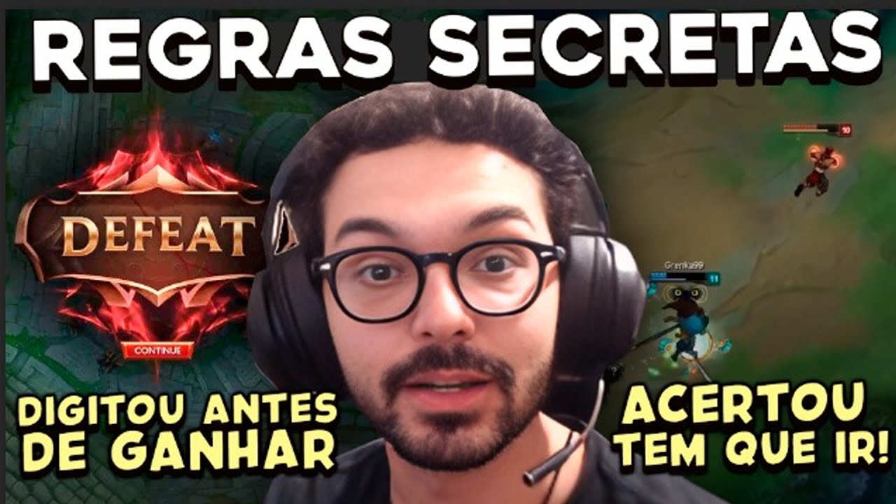 AS REGRAS SECRETAS QUE TODO JOGADOR RAIZ SABE - MYLON REACT