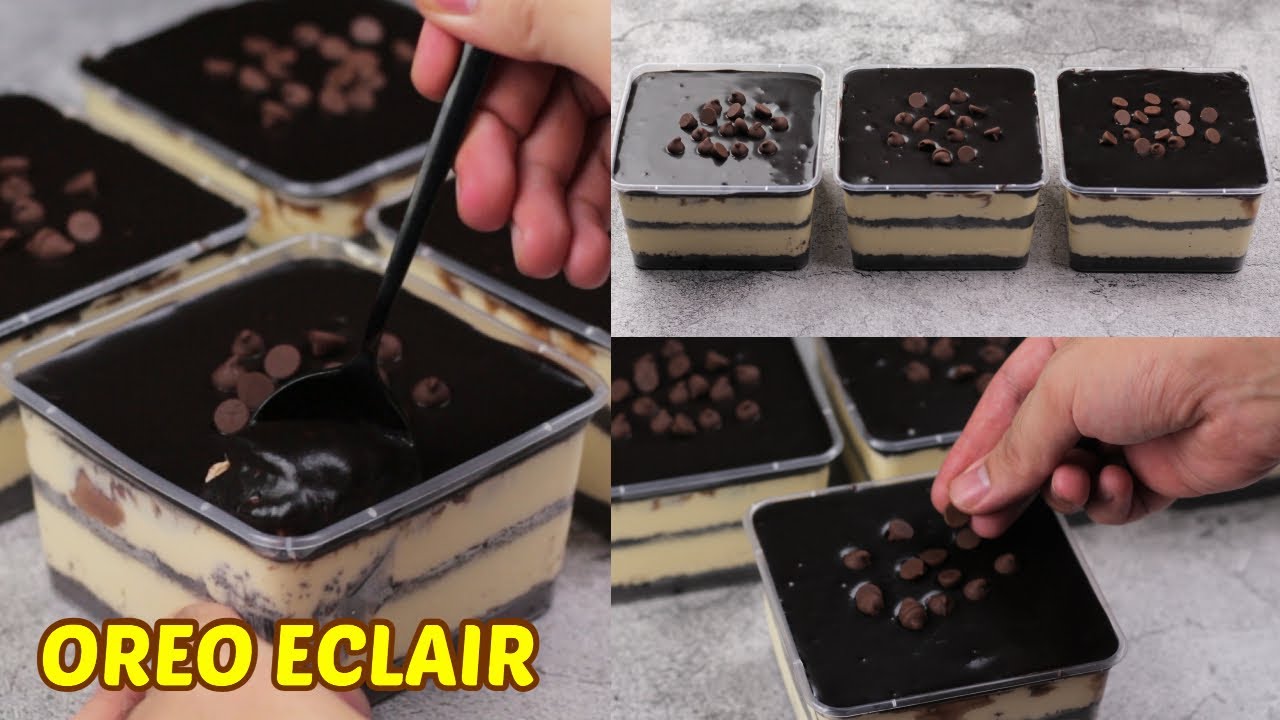 Коробка десерта Oreo Eclair! [Без пара, без выпечки, без духовки, без желатина]