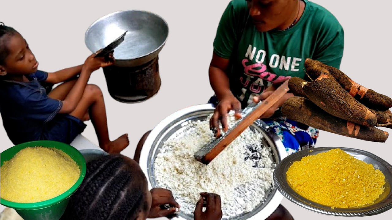 🥔 FABRIQUER DU TAPIOCA MAISON SANS MACHINE | Recette Facile à Partir du Manioc