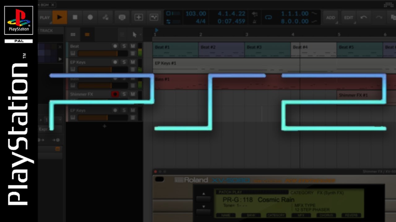 Make PS1/PS2 lounge music like its 2001