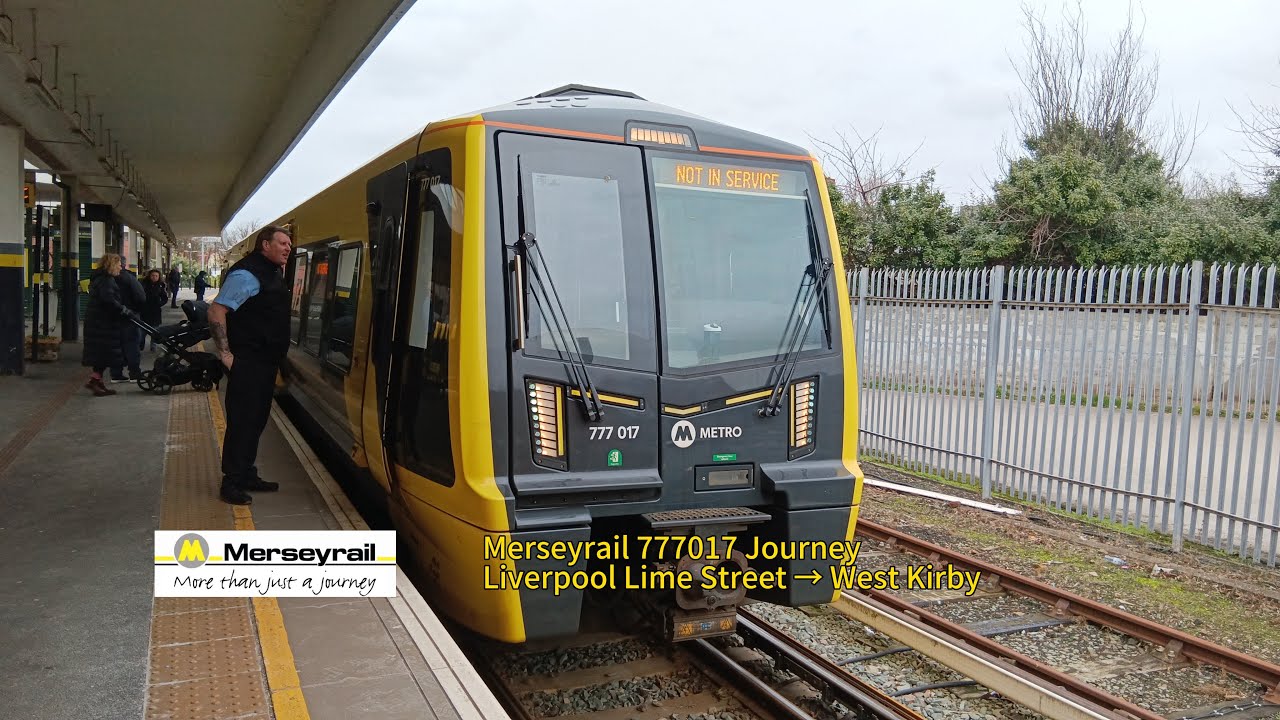 Merseyrail class 777017 journey from Liverpool Lime Street to West Kirby 🚇