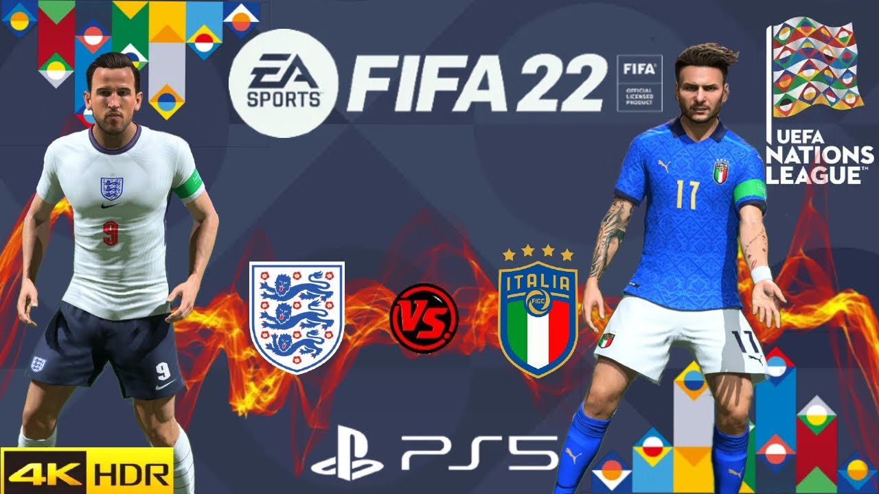 FIFA 22 | Inglaterra Vs Italia ( UEFA NATIONS LEAGUE 2022 ) Español, PS5 | 4K