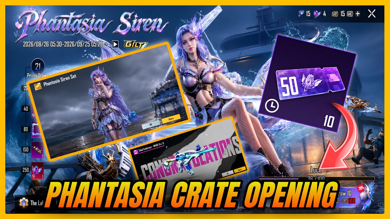 NEW ULTIMATE CRATE OPENING 🔥 | PHANTASIA SIREN ULTIMATE CRATE OPENING | TIDAL EMBRACE FINALLY REDEEM
