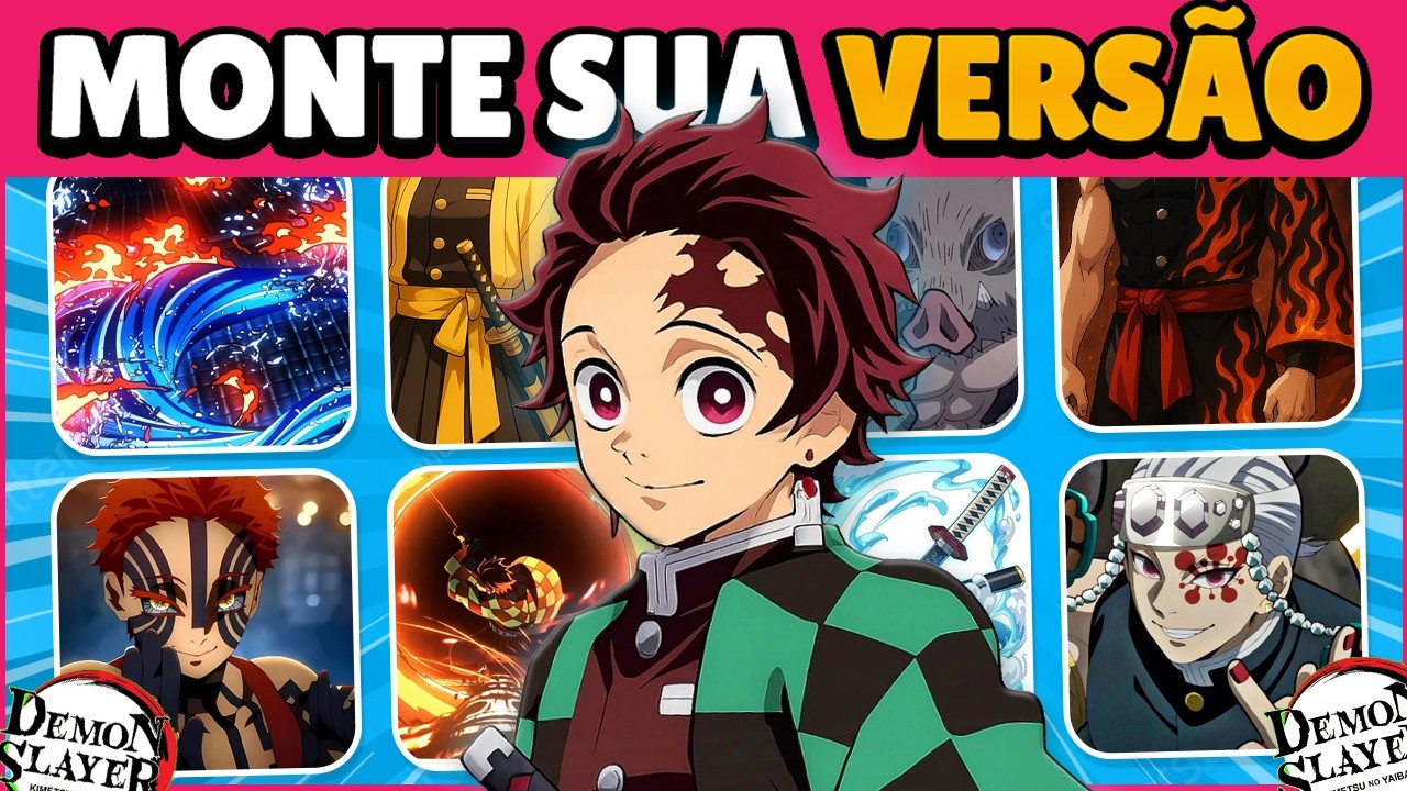 Quem você seria em Demon Slayer? Monte sua vida como Hashira no Castelo Infinito ⚔️🔥