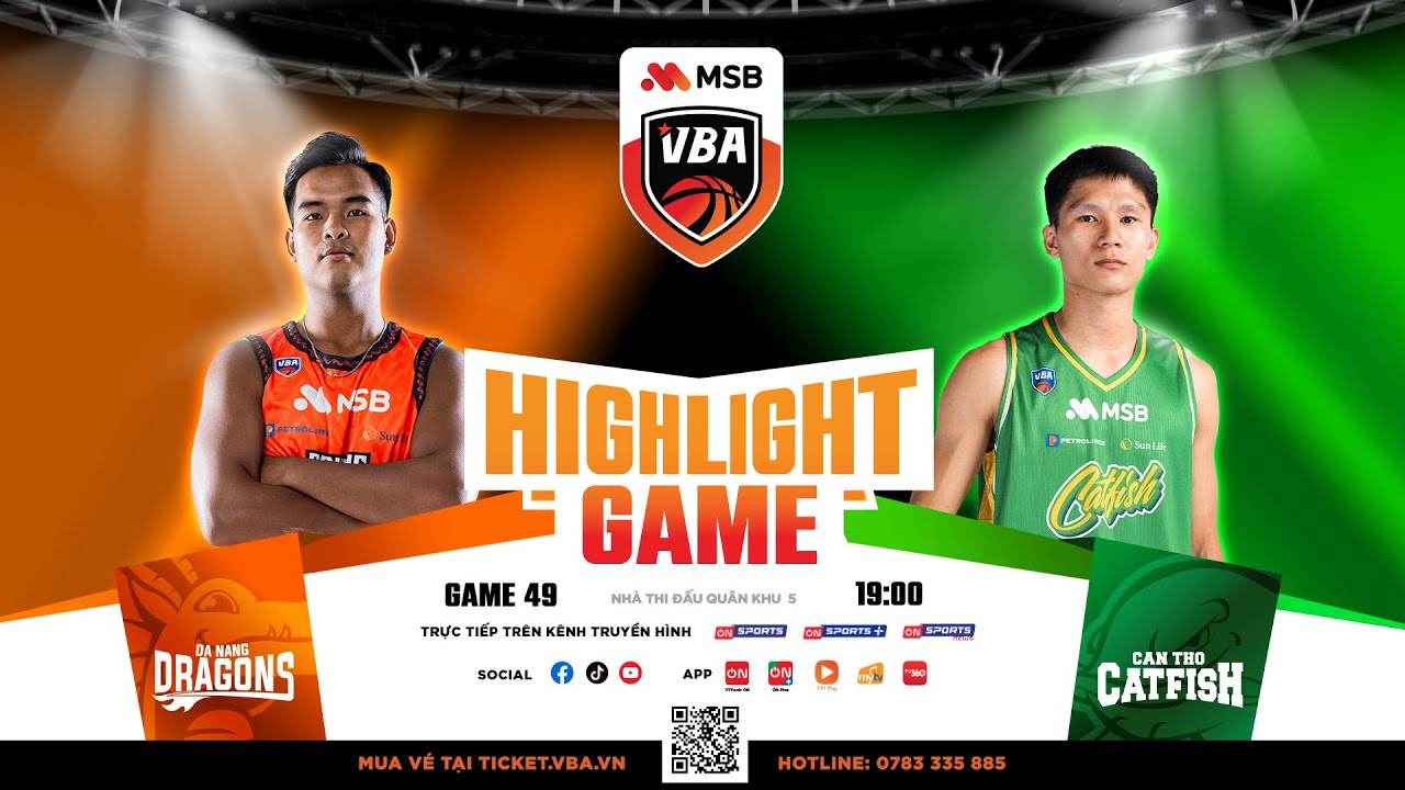 Full Game Highlights | Danang Dragons vs Cantho Catfish | 08.08 #bongroVBA #VBA #MSB #VBA2025