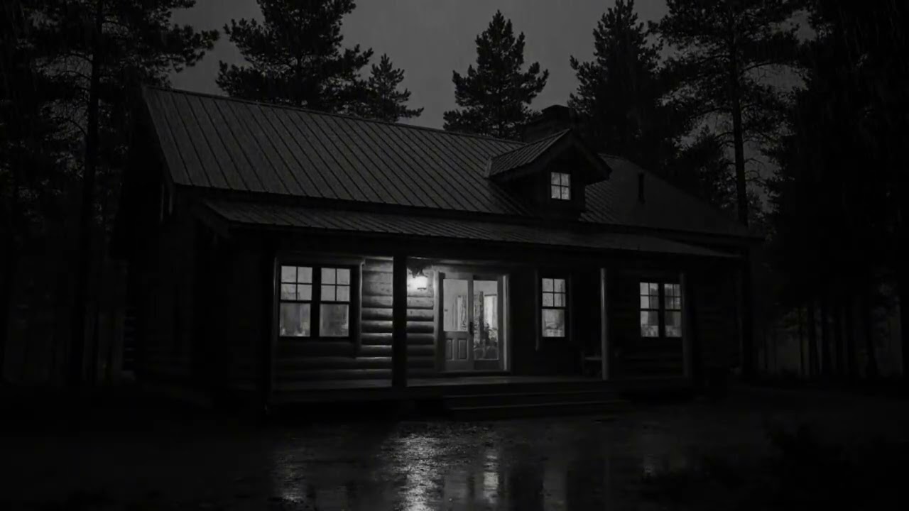 Soft Rain Outside a Warm Cabin Window | Deep Sleep Rain Ambience