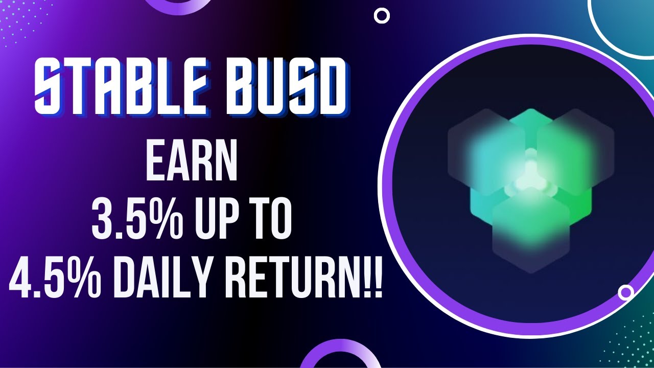 STABLE BUSD! BSC Dapp Launching in 3 DAYS | 3.5%-4.5% DAILY 30-90 DAYS!