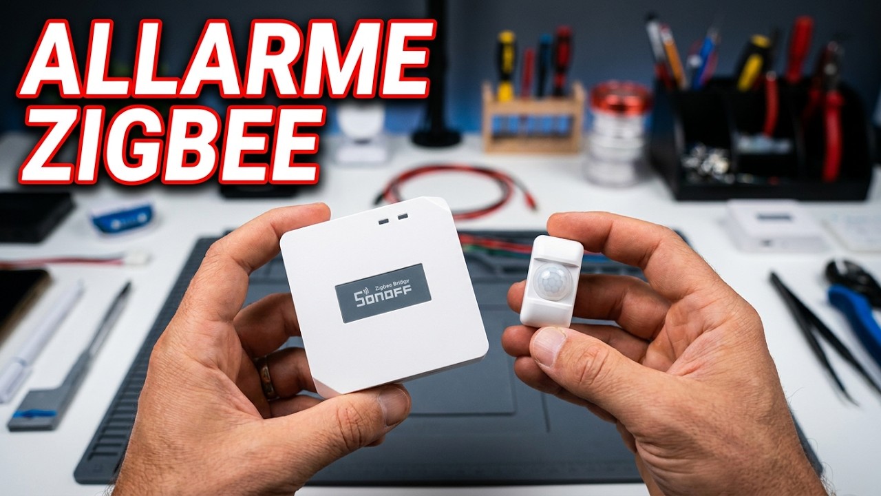 ALLARME SENZA FILI CON SONOFF CONNESSIONE ZIGBEE