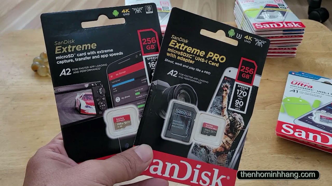 Hướng dẫn lựa chọn các dòng thẻ nhớ SANDISK ,SAMSUNG.