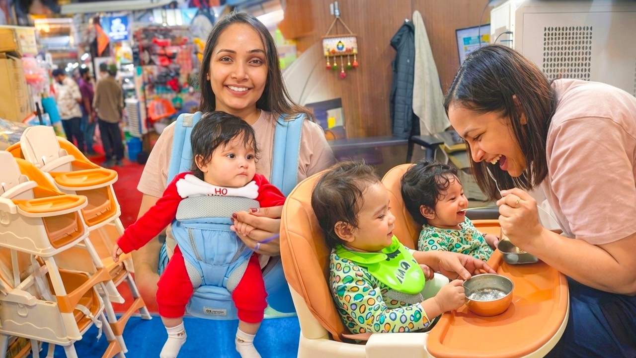 Toy Market Trip With Baby… Twins Ke Liye Big Shopping! 🛍️ | New Daily Vlog