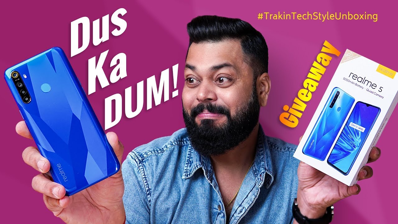 Realme 5 Unboxing & First Impressions ⚡ Best Smartphone Under 10,000? + 2X Giveaway