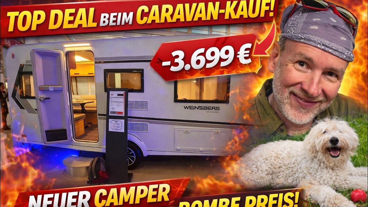 Wohnwagen-Deal 2026?! 😲 Weinsberg Edition CaraOne 480 EU im Preis-Check! IC Line Ersparnis 3699€