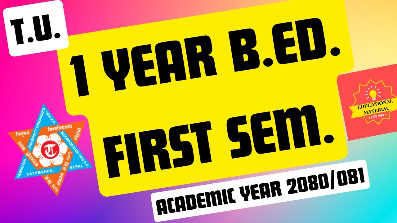 TU 1 year BEd. admission notice for 2080/081 | Faculty of Education | one year BEd. | PGD program TU