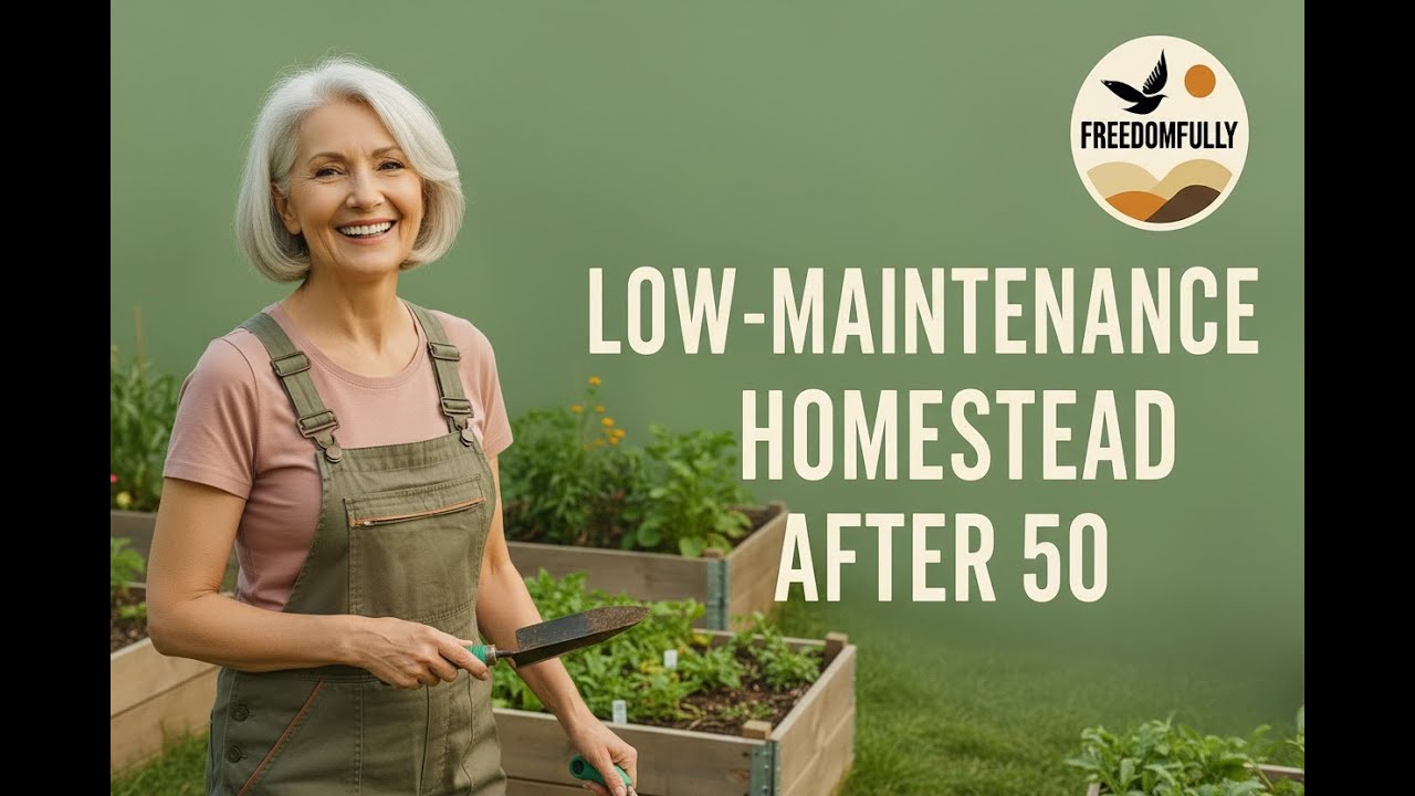 Low-Maintenance Homestead After 50 | Strategies for Senior Self-Sufficiency 