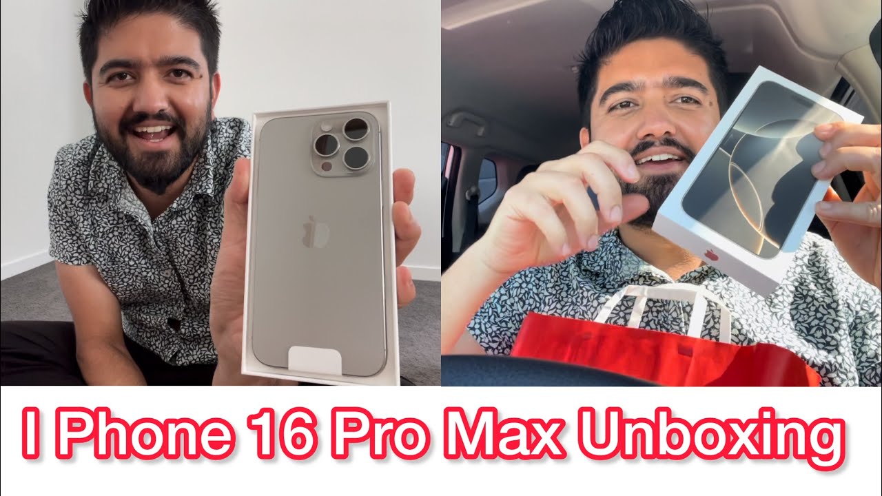 Apple iphone 16 Pro Max Unboxing Video