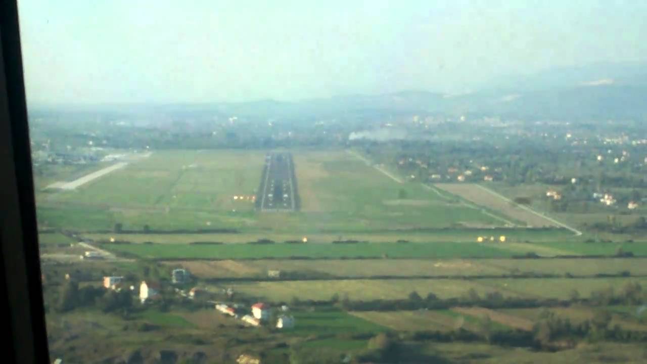 Landing in Tirana Airport