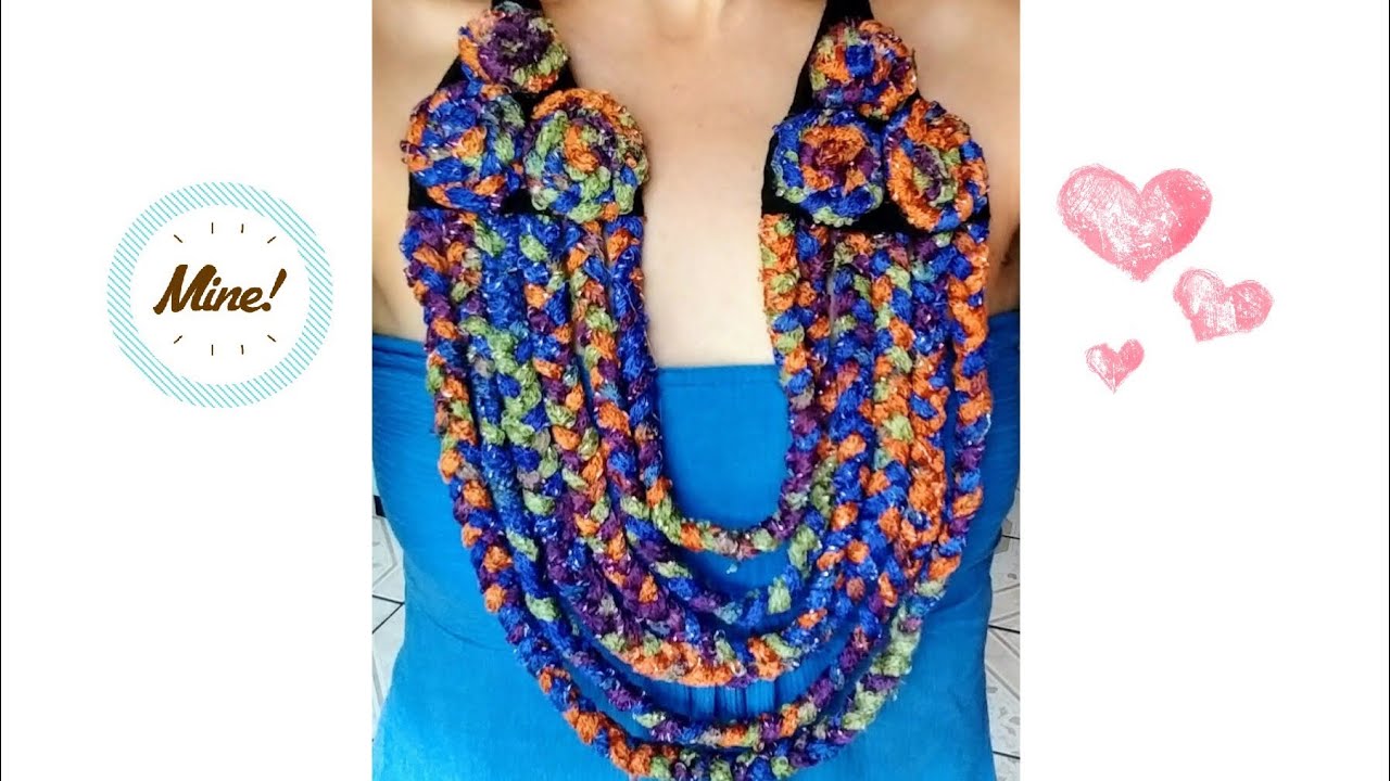 Tutorial como hacer collar con tela
