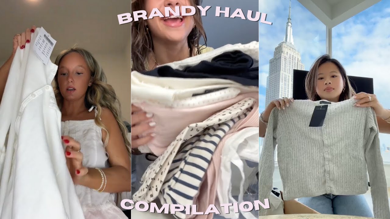 BRANDY MELVILLE Haul Compilation 🌟 │Pt. 1 ✨