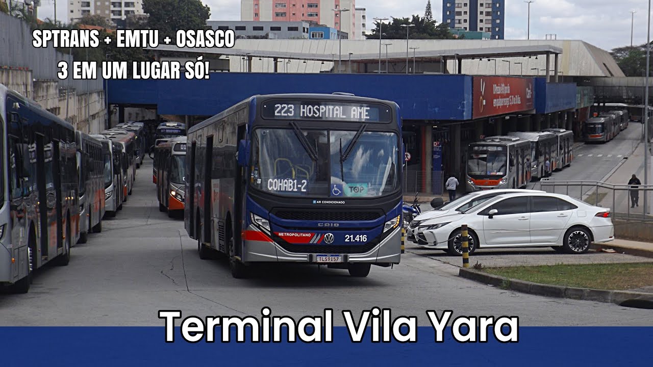 Ônibus SP & Osasco | Movimentação de Ônibus no Terminal Vila Yara (Divisão entre Municípios)