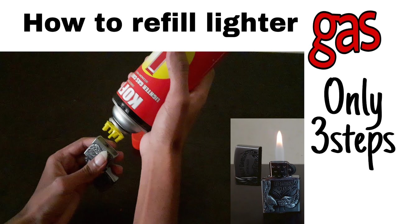 How to refill lighter at home | lighter refill (butane gas) | lighter gas filling steps