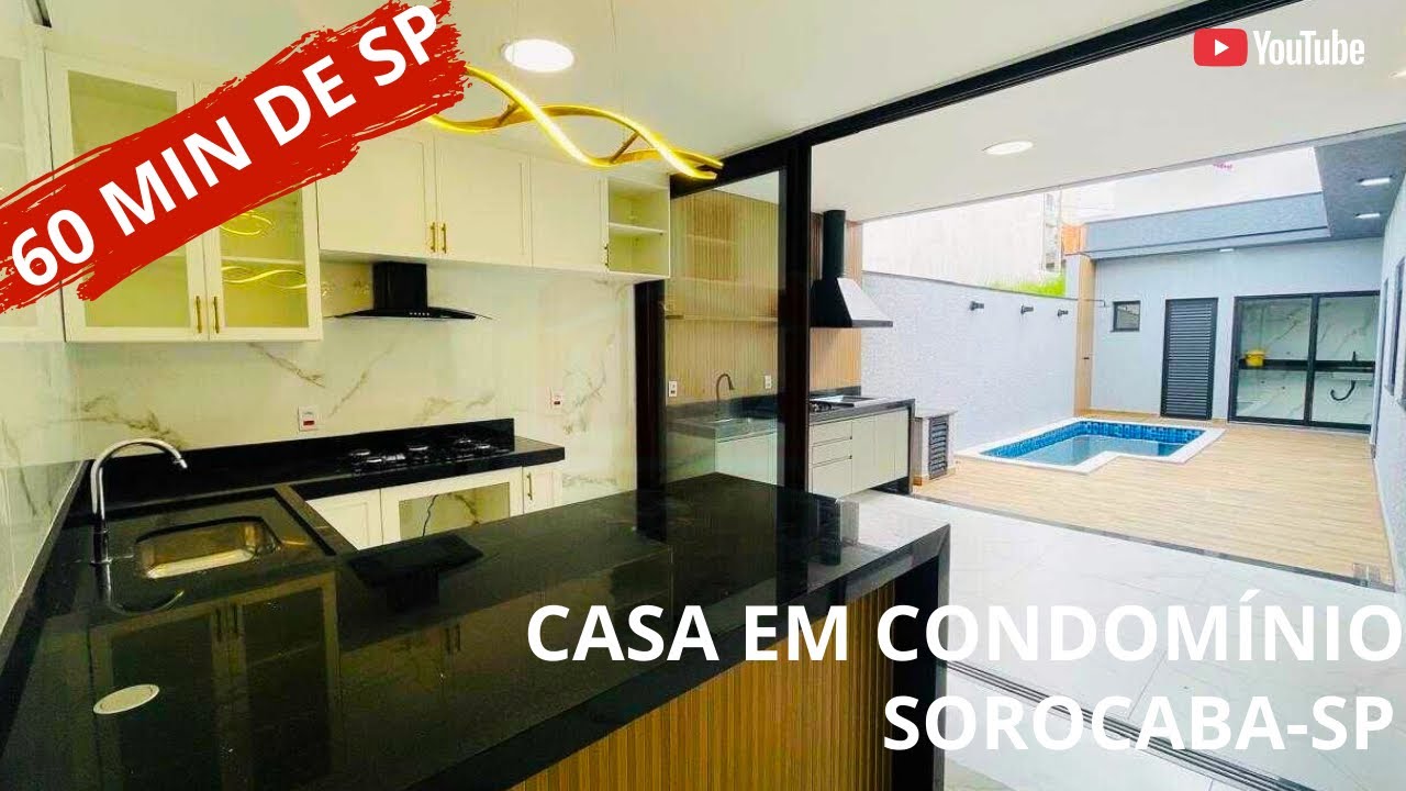 CASA Á VENDA EM CONDOMÍNIO | 60 MIN DE SP | SOROCABA-SP