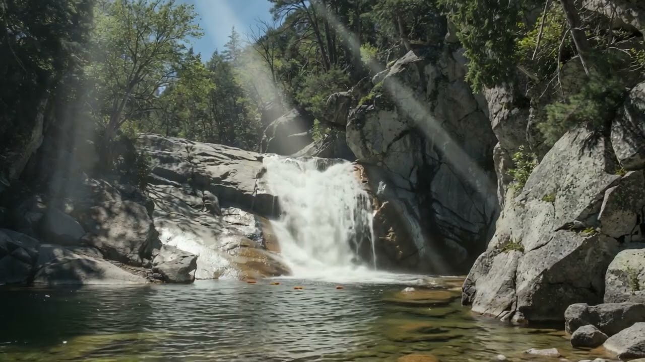 Waterfall, Ambient sounds in a relaxing, natural setting