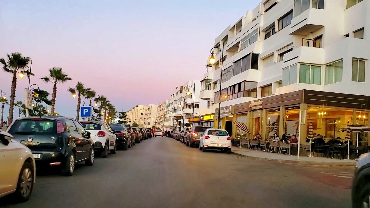 RABAT مباشرة جولة بأجواء ومناظر ولا أروع من بارك الكفاح ومطاعم ومقاهي ديارالمنصوروالصباح بالكورنيش