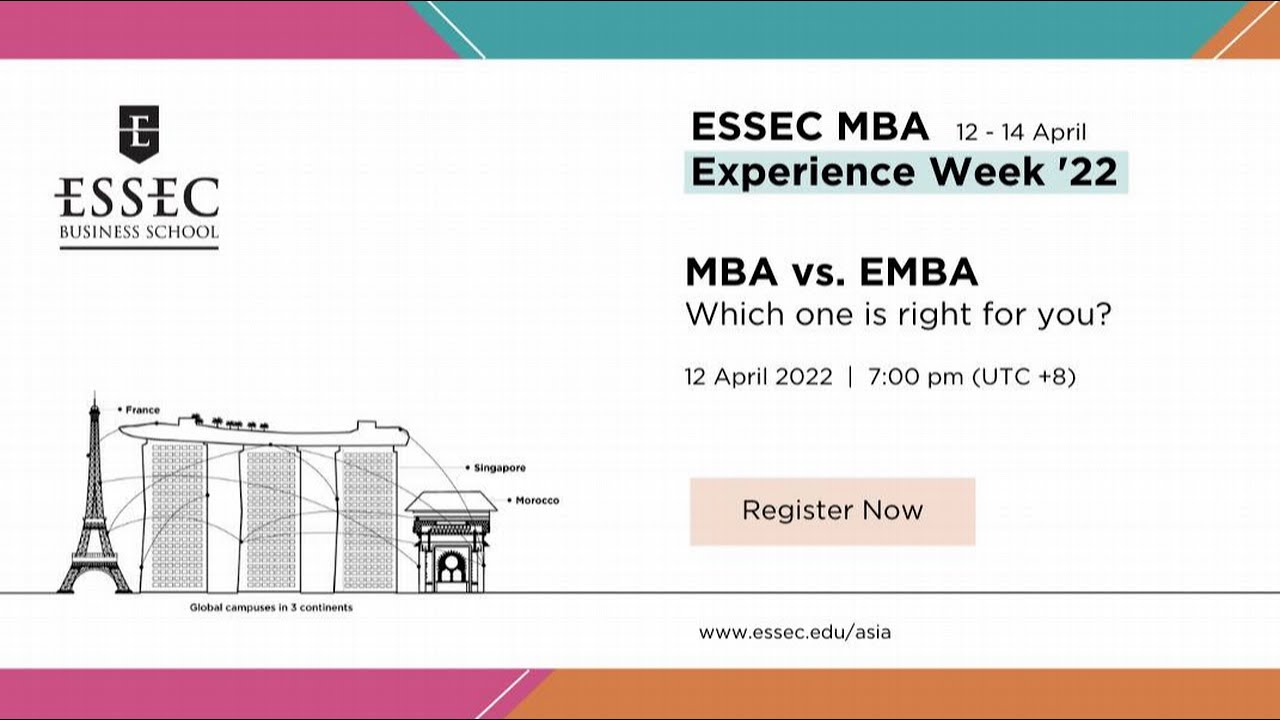 ESSEC MBA Experience Week Day 1 - Understanding MBA vs. EMBA: Which one is right for you?