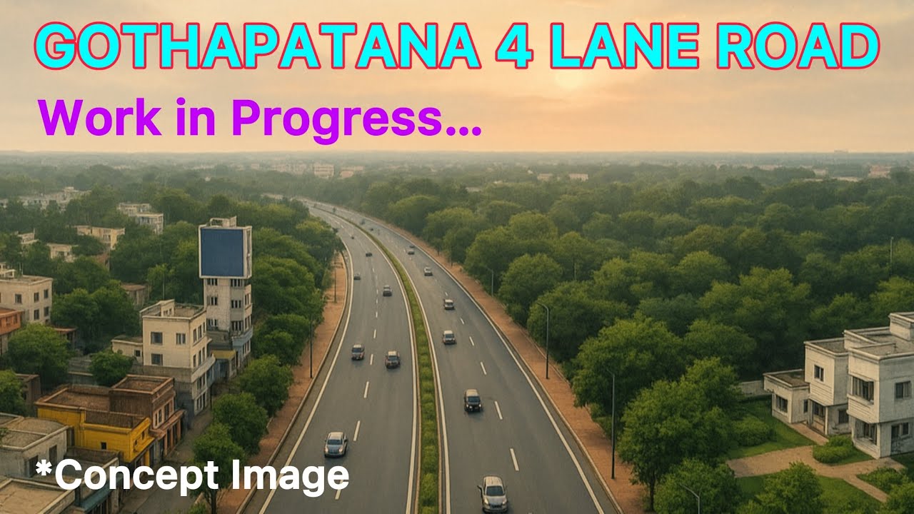Bhubaneswar’s Emerging 4-Lane Road in Gothapatana | City Expansion & Modern Infrastructure 2025