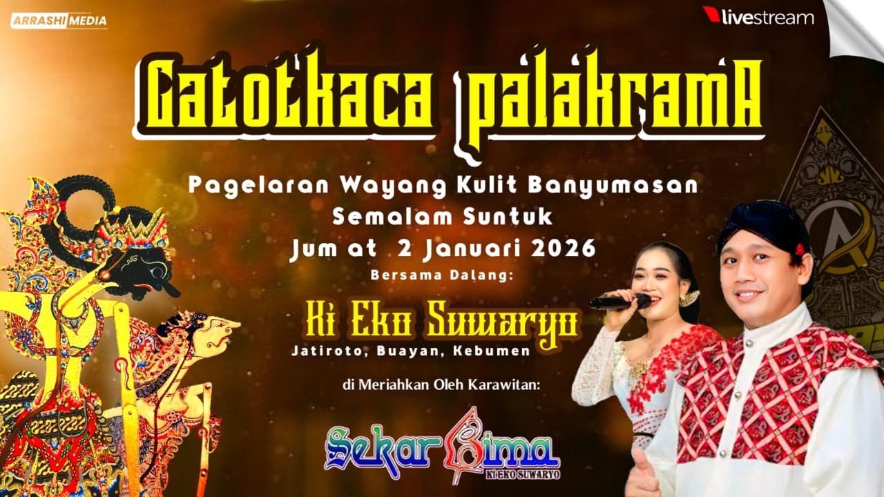 LIVE WAYANG KULIT DALANG KI EKO SUWARYO MALAM INI 2 JANUARI 2026‼️