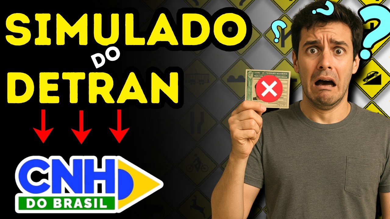 SIMULADO CNH DO BRASIL : QUESTÕES RECENTES QUE MAIS CAEM NA PROVA