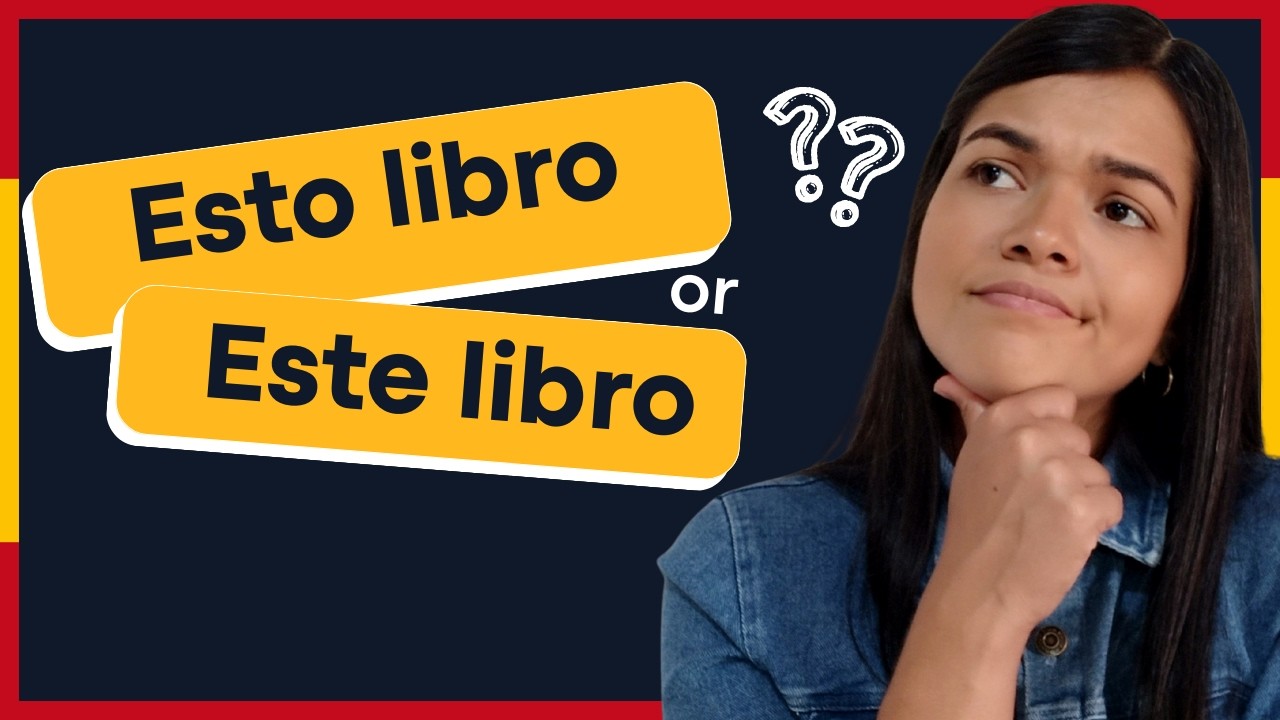 ESTO vs. ESTE: The mistake everyone makes