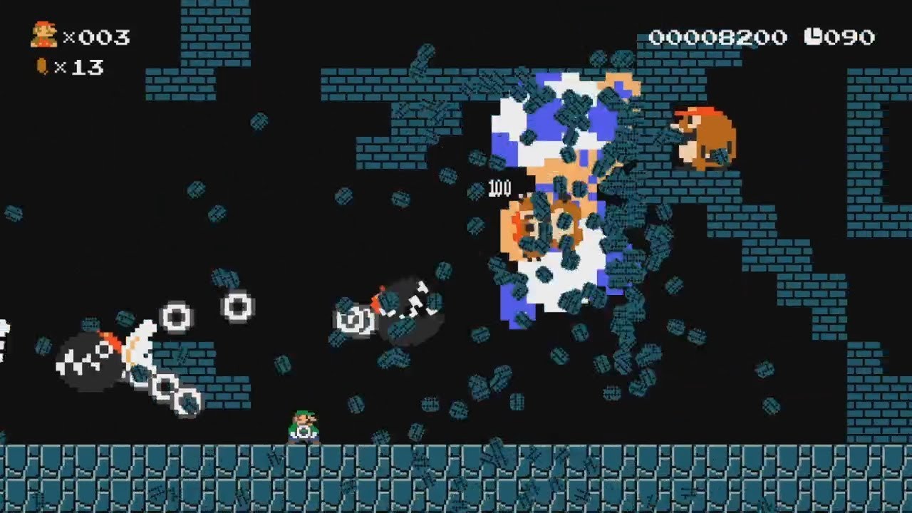Mario Multiverse | Custom Level: Mega Toad Dash (SMB1 LEVEL)