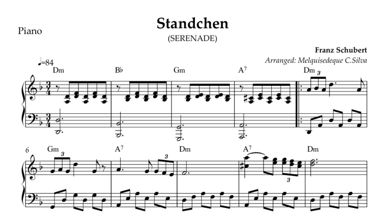 Standchen (Serenade) Franz Schubert - Piano