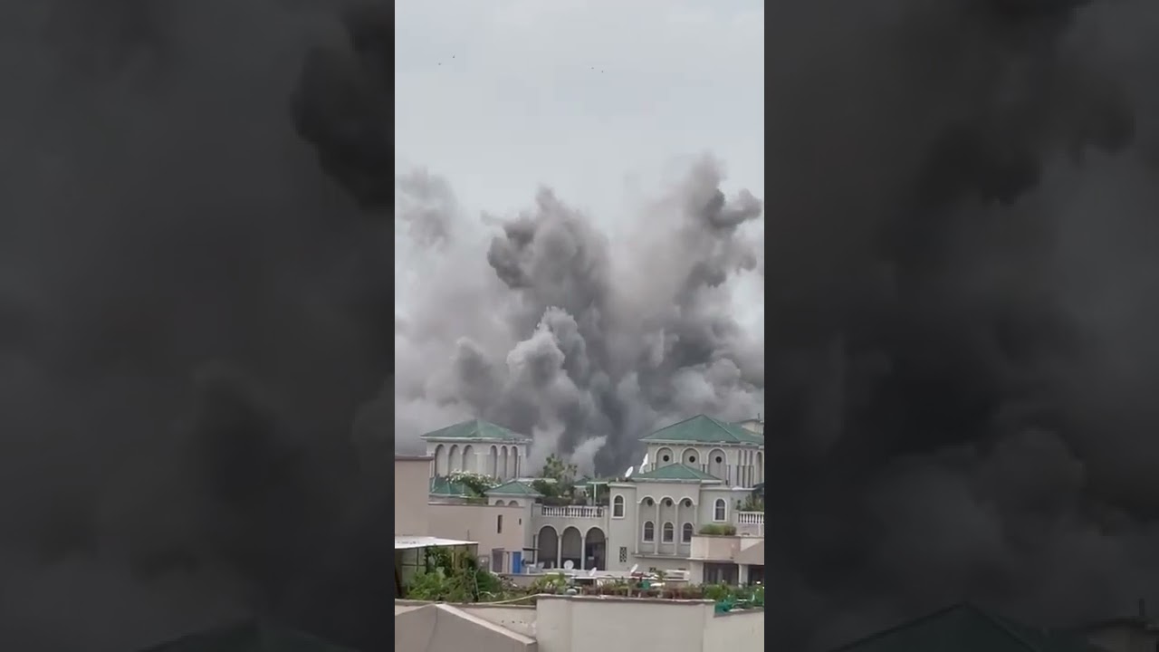 Twin Tower Demolition Live