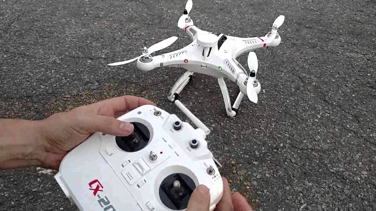 Voando Drone CX20 ap&oacute;s configura&ccedil;&atilde;o