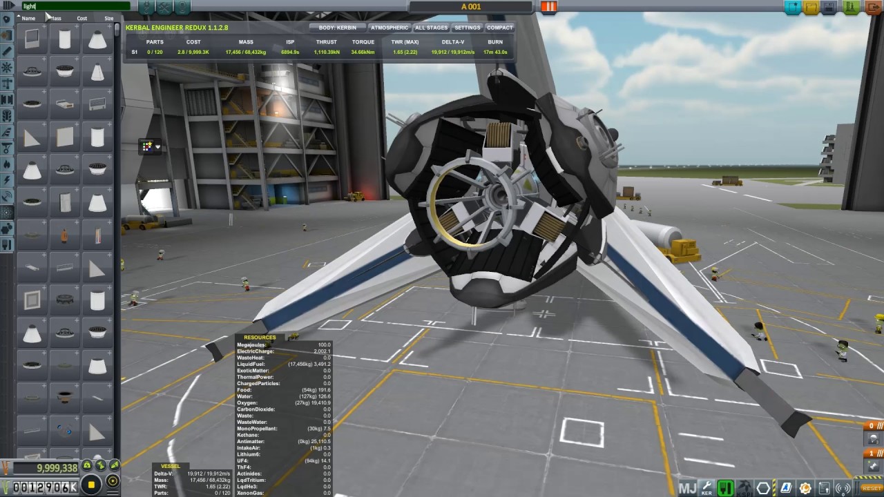 A-001 Warp ship, building and testing.