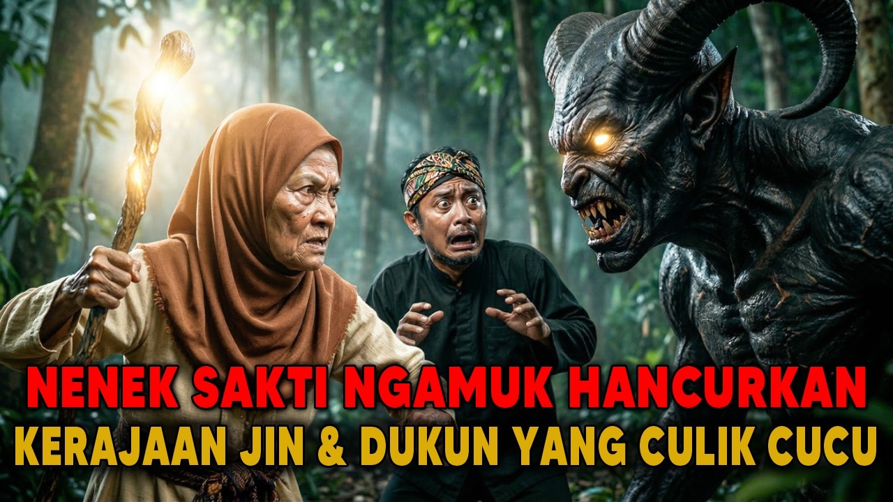 NENEK SAKTI MENGAMUK! HANCURKAN KERAJAAN JIN DAN DUKUN DEMI SELAMATKAN CUCUNYA YANG DICULIK!