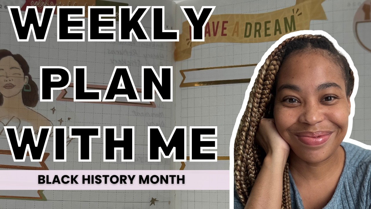 Weekly Plan With Me | Black History Month Theme | Sterling Ink Common Planner