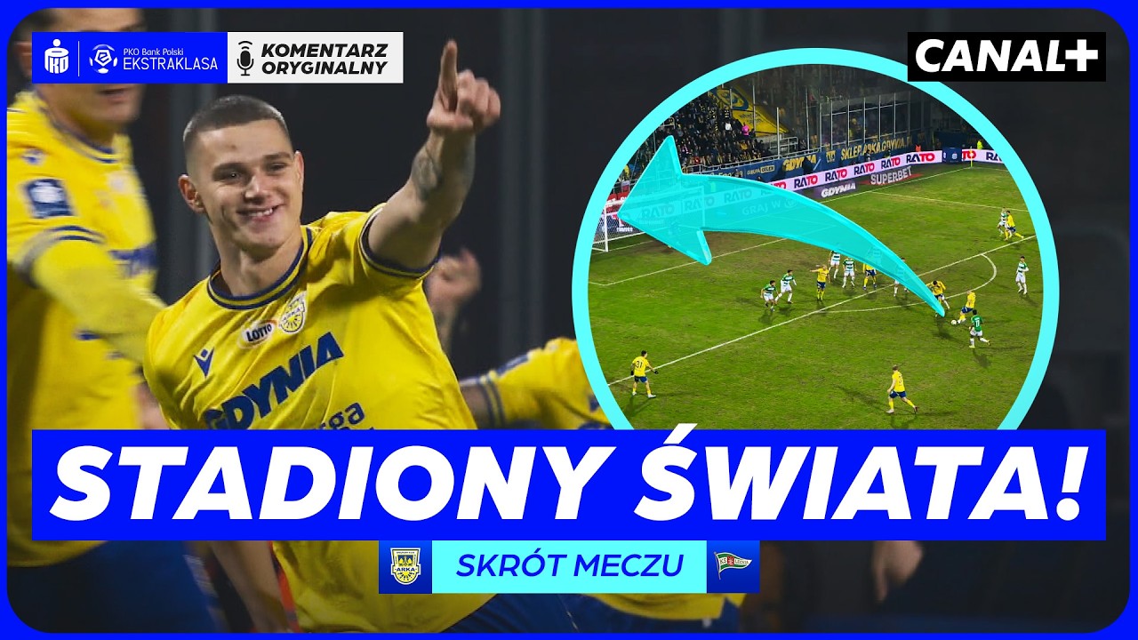 SZALONE DERBY TR&Oacute;JMIASTA! ŚWIETNE GOLE I NIESAMOWITA INTERWENCJA! ARKA - LECHIA, SKR&Oacute;T MECZU