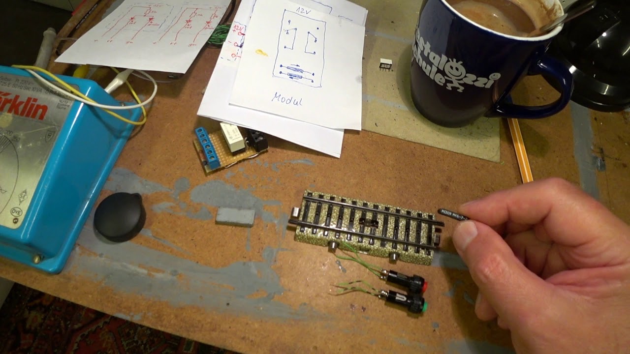 Modellbahn, Märklin, Technikvideo Selbstbausignale mit Relais